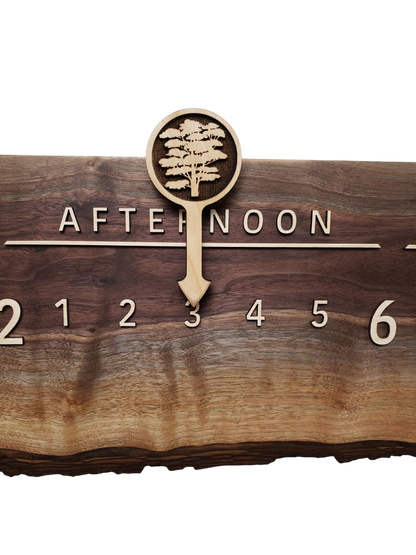 Etna:3 - foot Walnut/Maple - Linear Clockworks