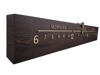 Kalamata:5 - foot Wenge/Maple - Linear Clockworks