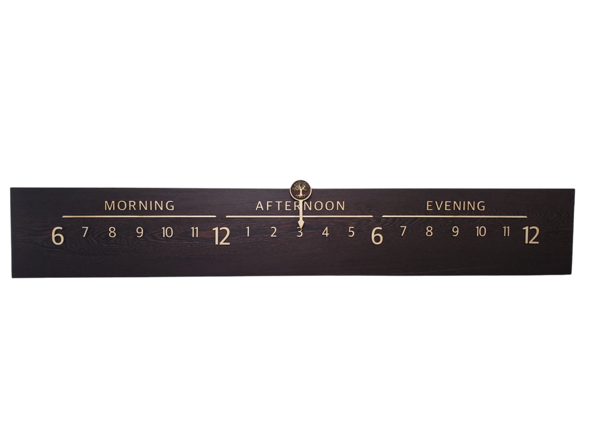 Kalamata:5 - foot Wenge/Maple - Linear Clockworks