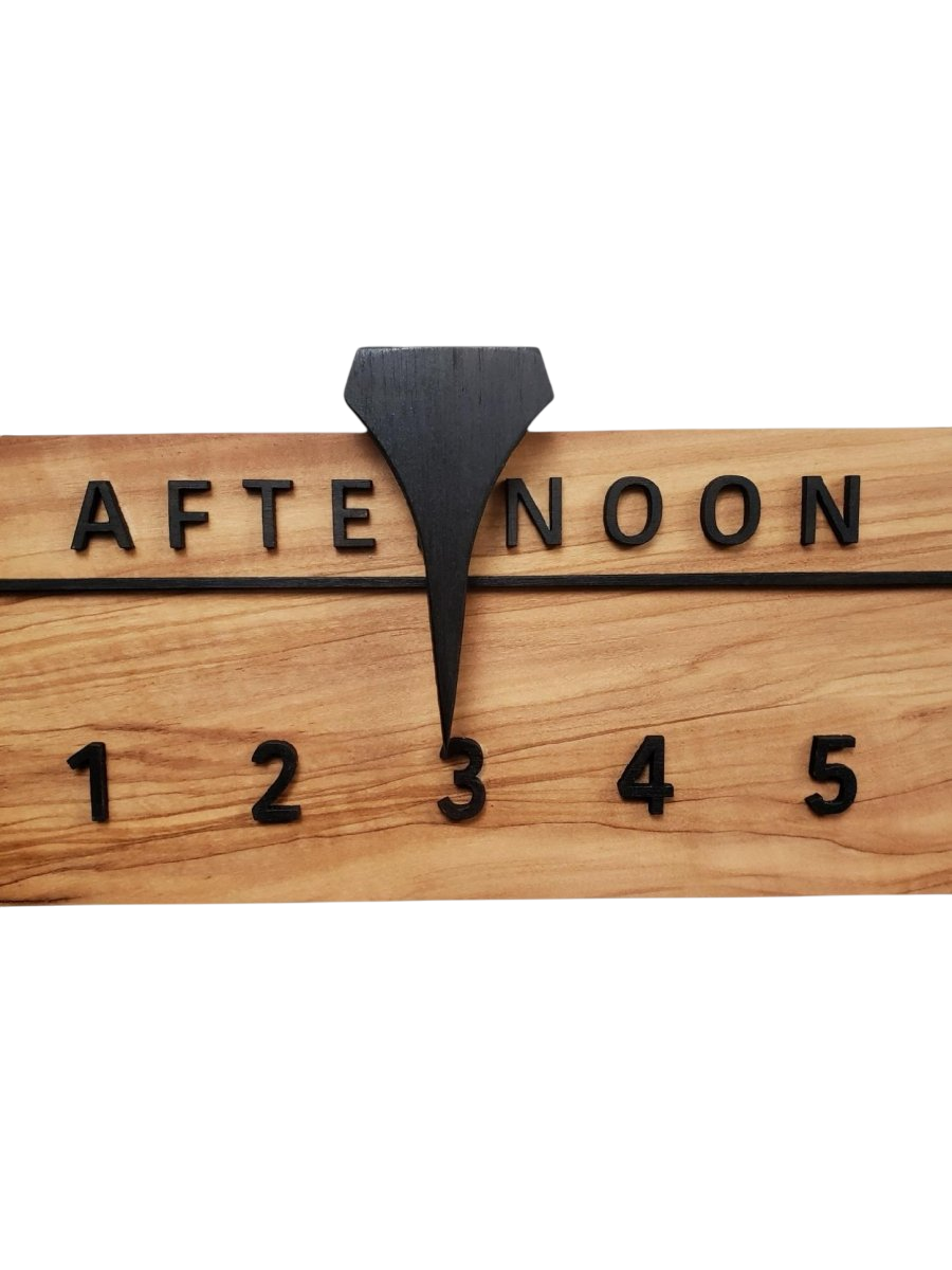 Malta: 3 - foot Olivewood/Walnut - Linear Clockworks