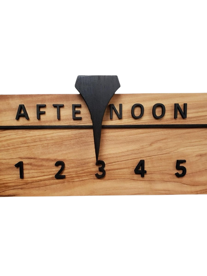 Malta: 3 - foot Olivewood/Walnut - Linear Clockworks