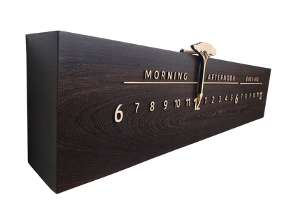 Kenya:3 - foot Wenge/Maple - Linear Clockworks