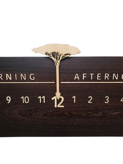 Kenya:3 - foot Wenge/Maple - Linear Clockworks