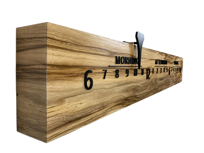 Hayden: 5 - foot Spalted Hackberry - Linear Clockworks