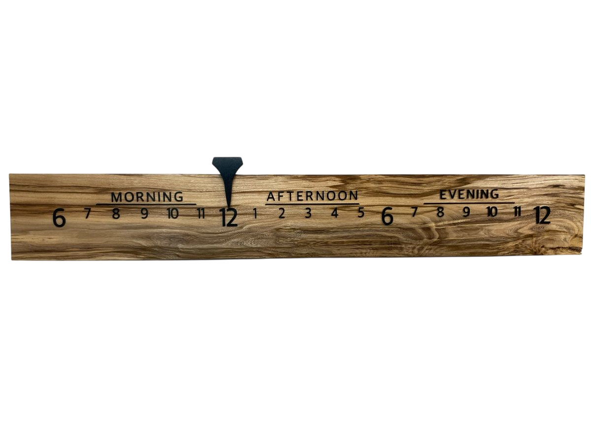 Hayden: 5 - foot Spalted Hackberry - Linear Clockworks