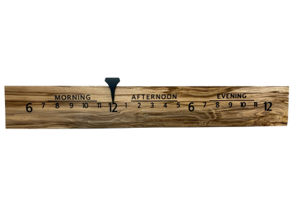 Hayden: 5 - foot Spalted Hackberry - Linear Clockworks