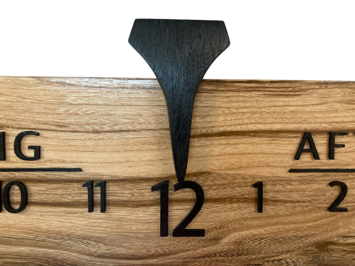 Hayden: 5 - foot Spalted Hackberry - Linear Clockworks