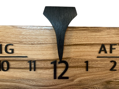 Hayden: 5 - foot Spalted Hackberry - Linear Clockworks