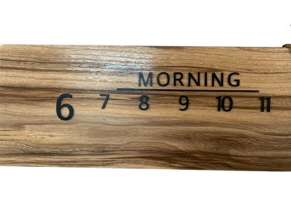 Hayden: 5 - foot Spalted Hackberry - Linear Clockworks