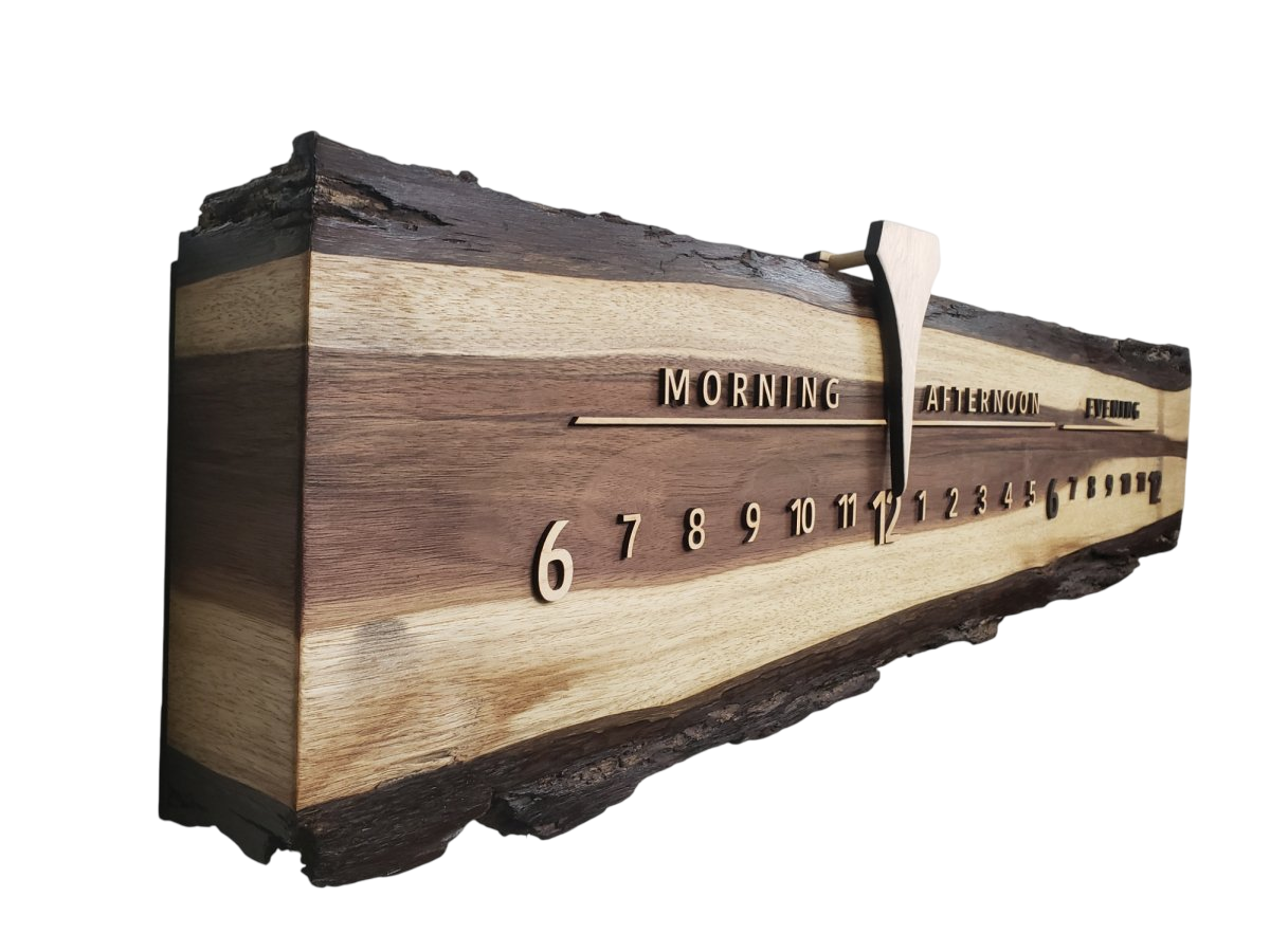 Cricket:3 - foot Walnut/Maple - Linear Clockworks