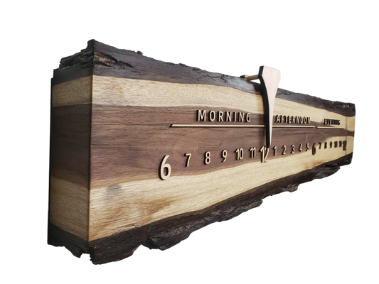 Cricket:3 - foot Walnut/Maple - Linear Clockworks