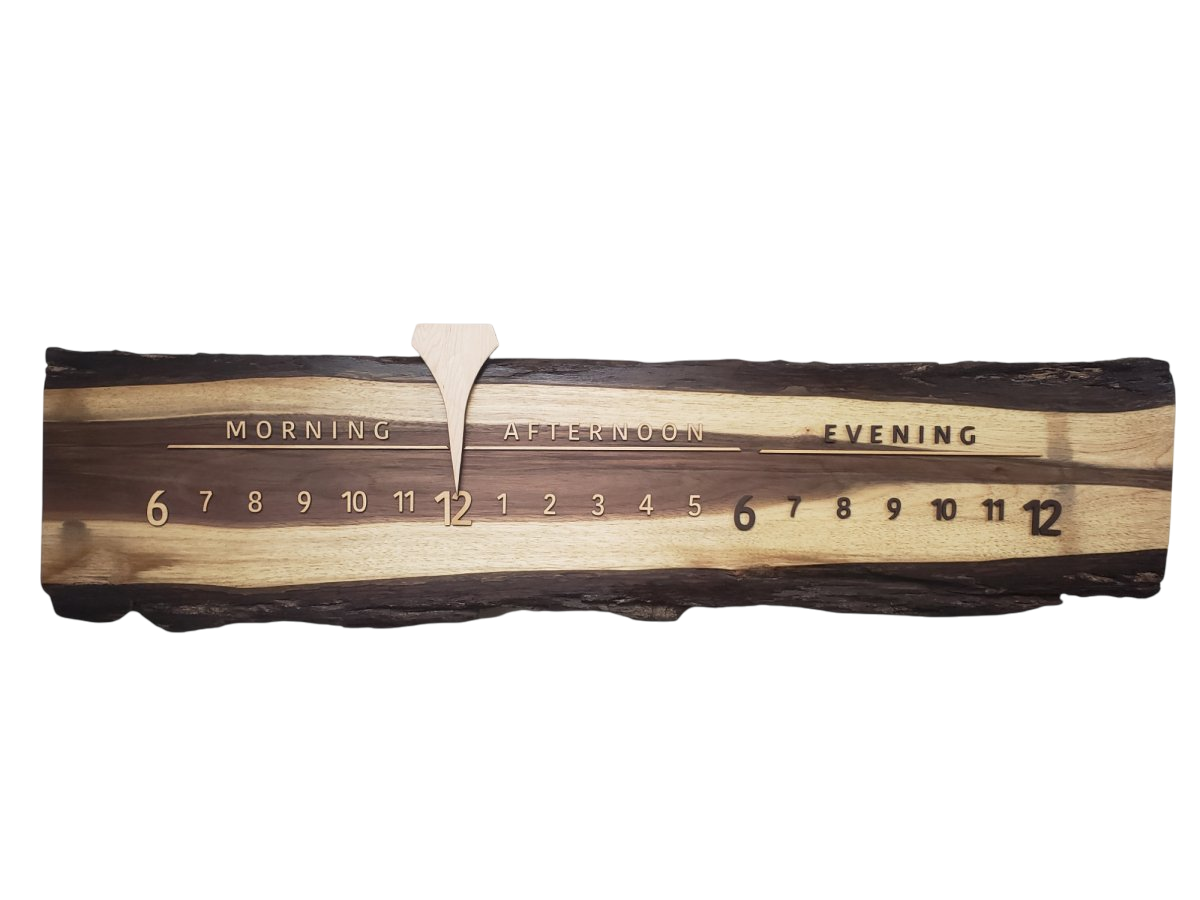 Cricket:3 - foot Walnut/Maple - Linear Clockworks