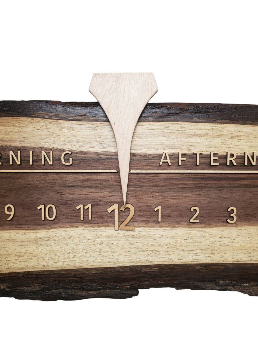 Cricket:3 - foot Walnut/Maple - Linear Clockworks