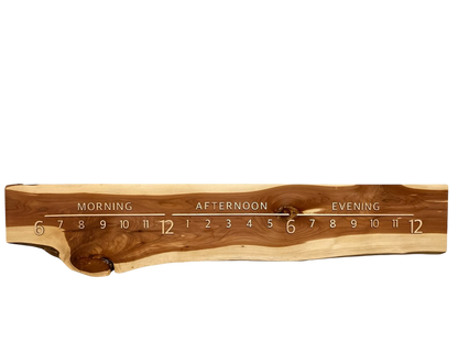 Heron: 5 - foot Cedar/Maple - Linear Clockworks