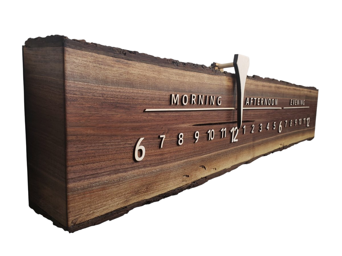 Metzger:3 - foot Walnut/Maple - Linear Clockworks