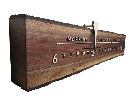 Metzger:3 - foot Walnut/Maple - Linear Clockworks