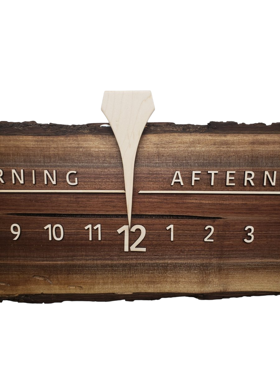 Metzger:3 - foot Walnut/Maple - Linear Clockworks