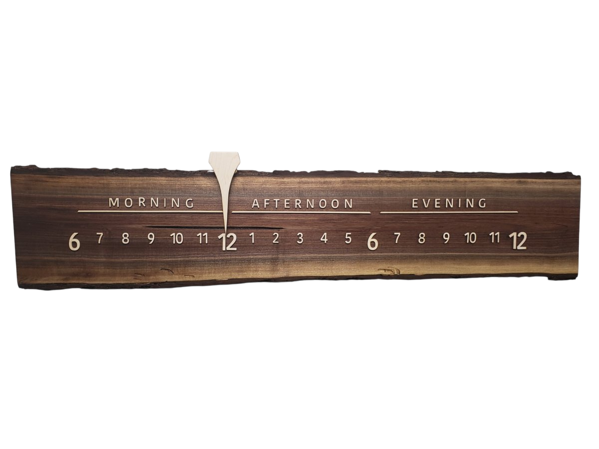 Metzger:3 - foot Walnut/Maple - Linear Clockworks