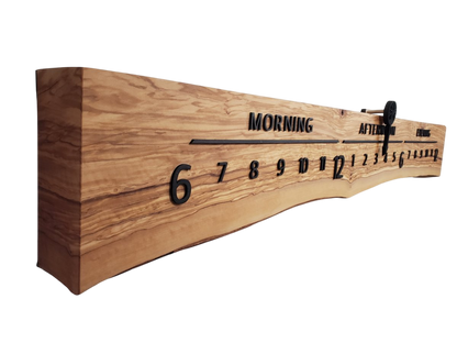 Lambda:5 - foot Olivewood/Walnut - Linear Clockworks