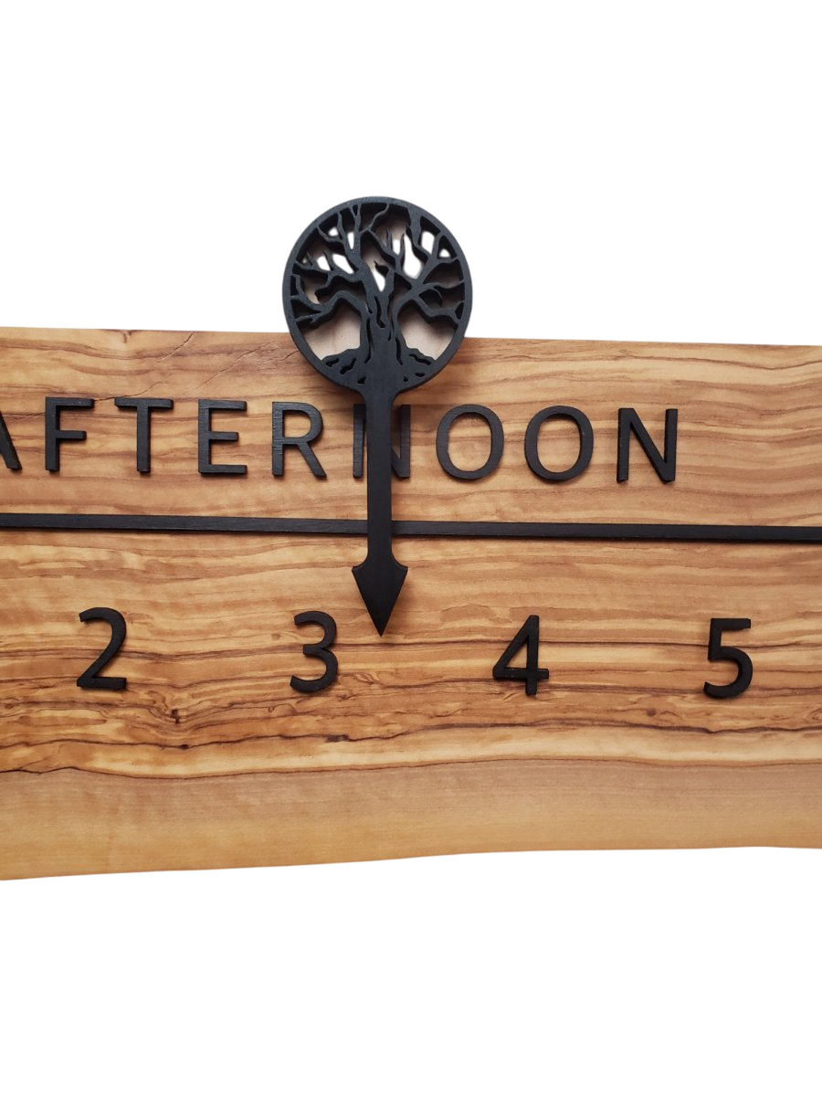 Lambda:5 - foot Olivewood/Walnut - Linear Clockworks
