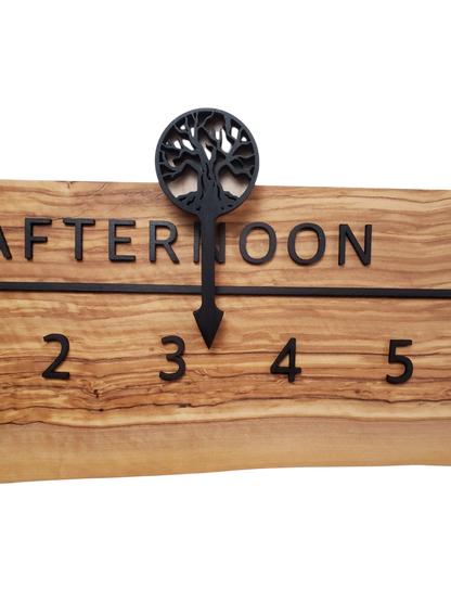 Lambda:5 - foot Olivewood/Walnut - Linear Clockworks