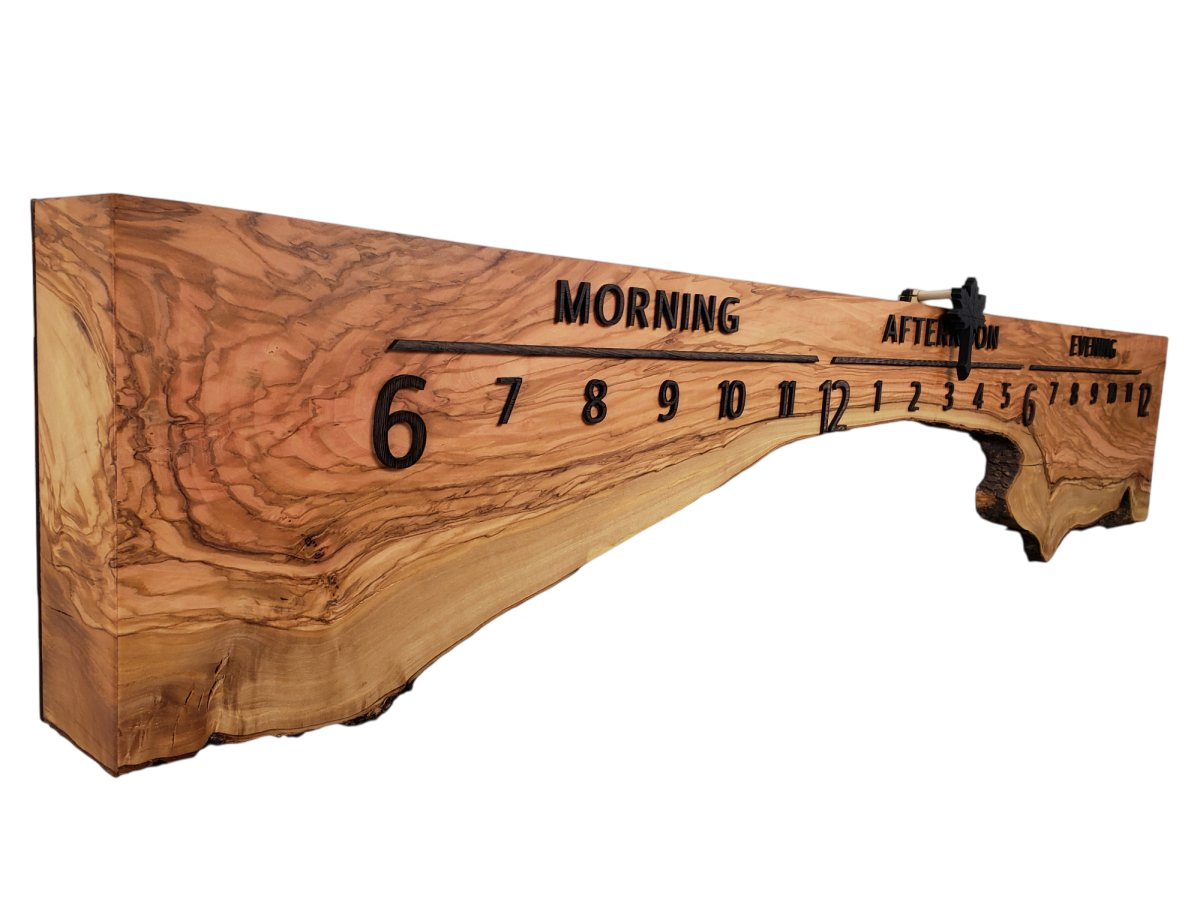 GoldenGate:5 - foot Olivewood/Wenge - Linear Clockworks