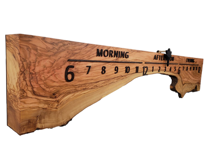 GoldenGate:5 - foot Olivewood/Wenge - Linear Clockworks