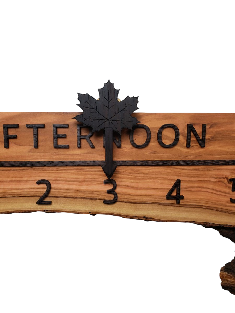GoldenGate:5 - foot Olivewood/Wenge - Linear Clockworks