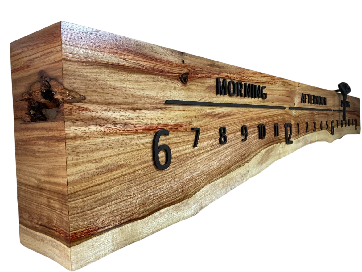 Malise:5 - foot Canarywood/Walnut - Linear Clockworks