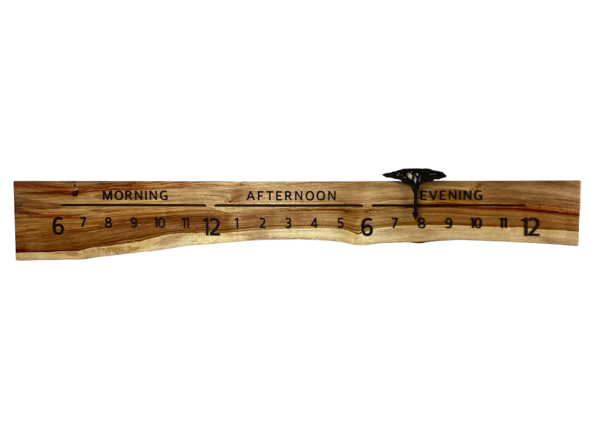 Malise:5 - foot Canarywood/Walnut - Linear Clockworks