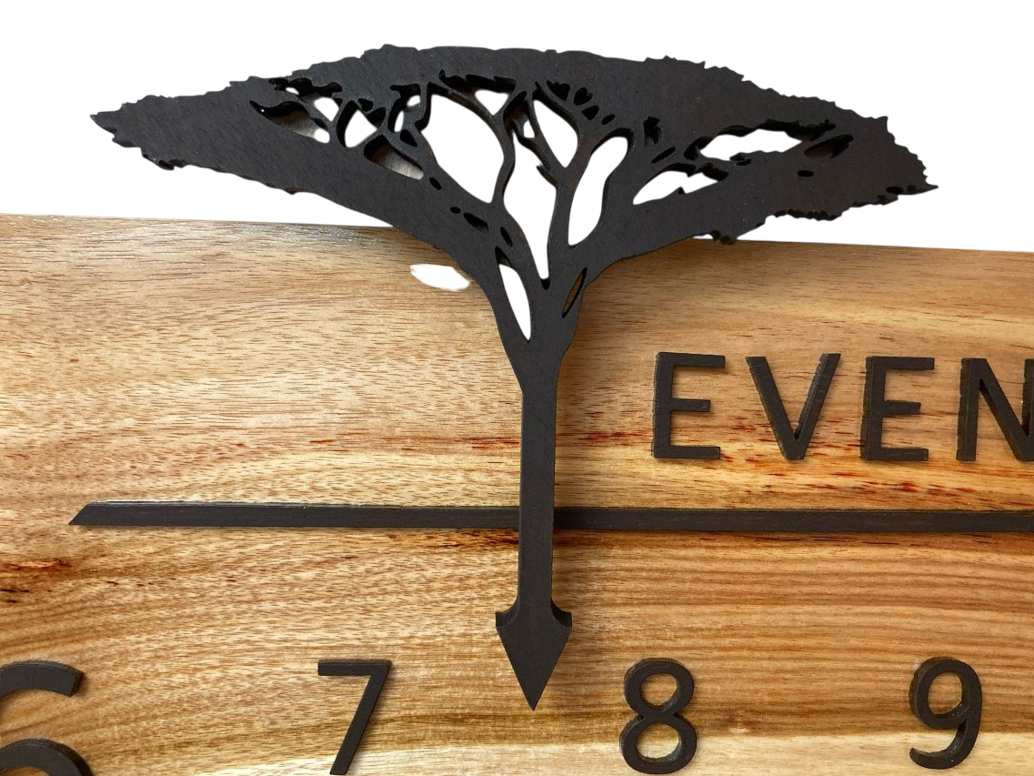 Malise:5 - foot Canarywood/Walnut - Linear Clockworks