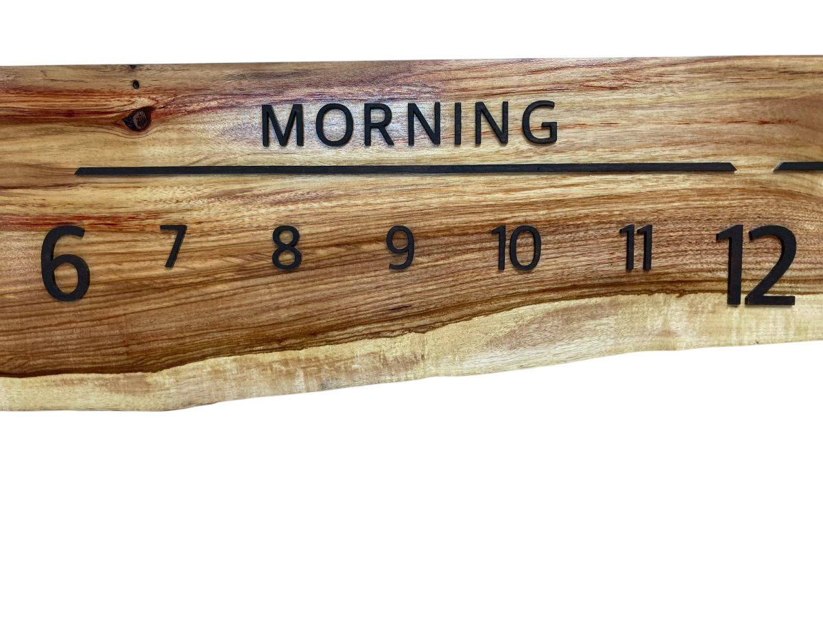 Malise:5 - foot Canarywood/Walnut - Linear Clockworks