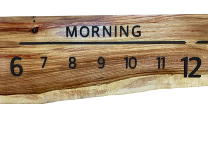 Malise:5 - foot Canarywood/Walnut - Linear Clockworks