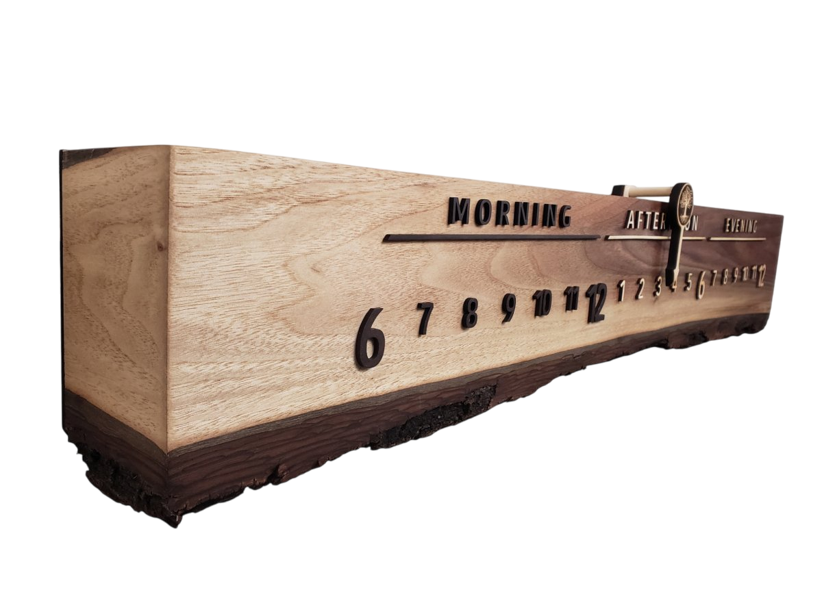 Dawn:3 - foot Walnut/Maple - Linear Clockworks