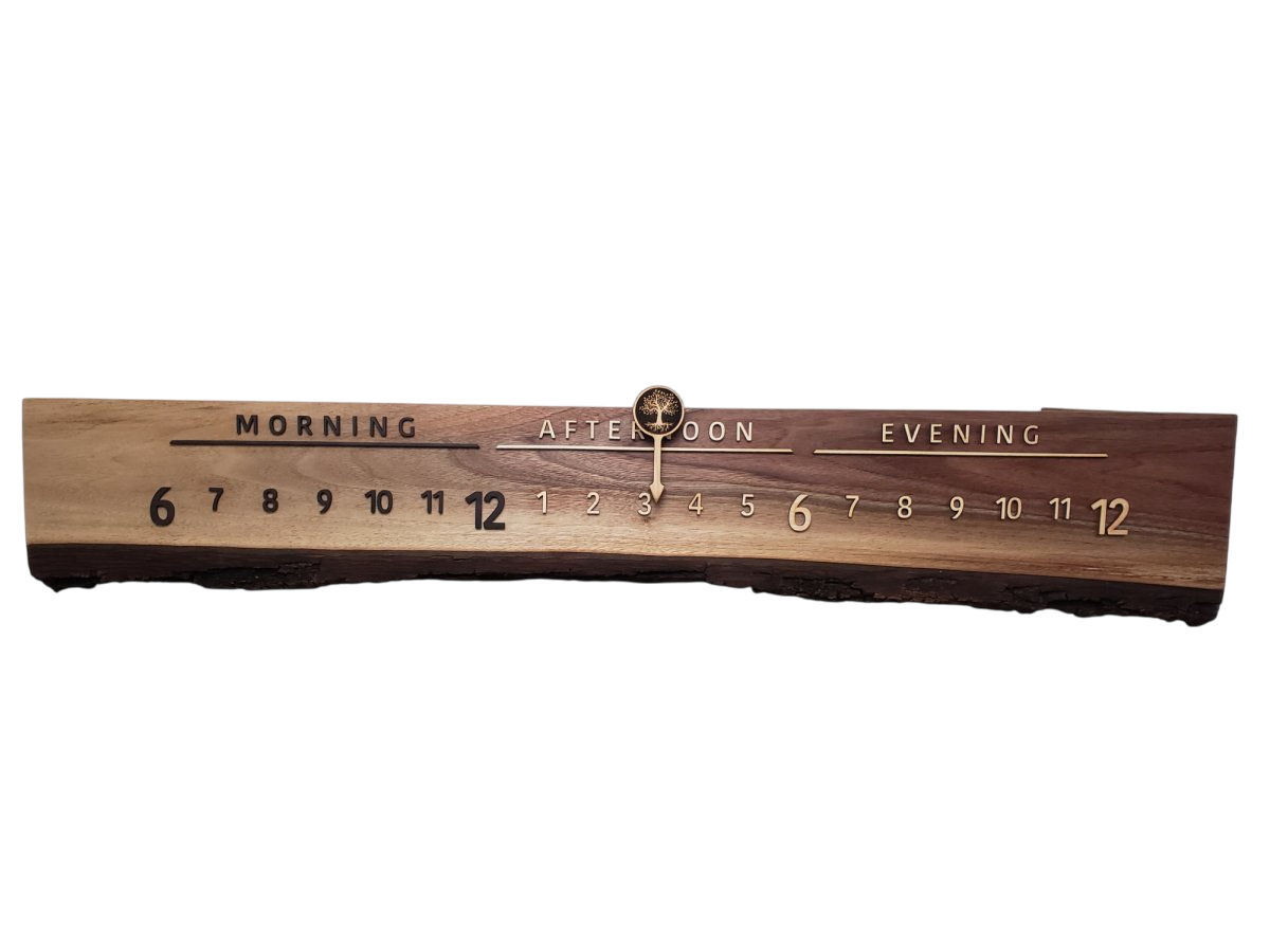 Dawn:3 - foot Walnut/Maple - Linear Clockworks