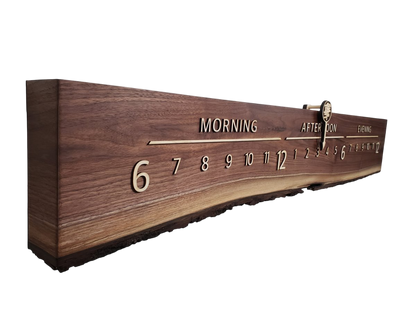 Joy: 5 - foot Walnut/Maple - Linear Clockworks