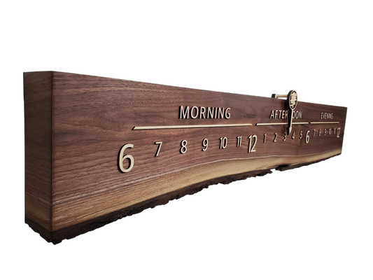 Joy: 5 - foot Walnut/Maple - Linear Clockworks