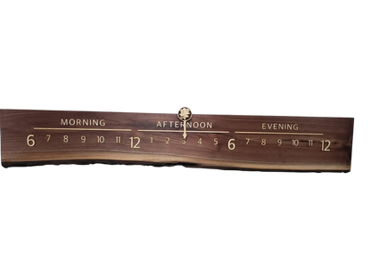 Joy: 5 - foot Walnut/Maple - Linear Clockworks