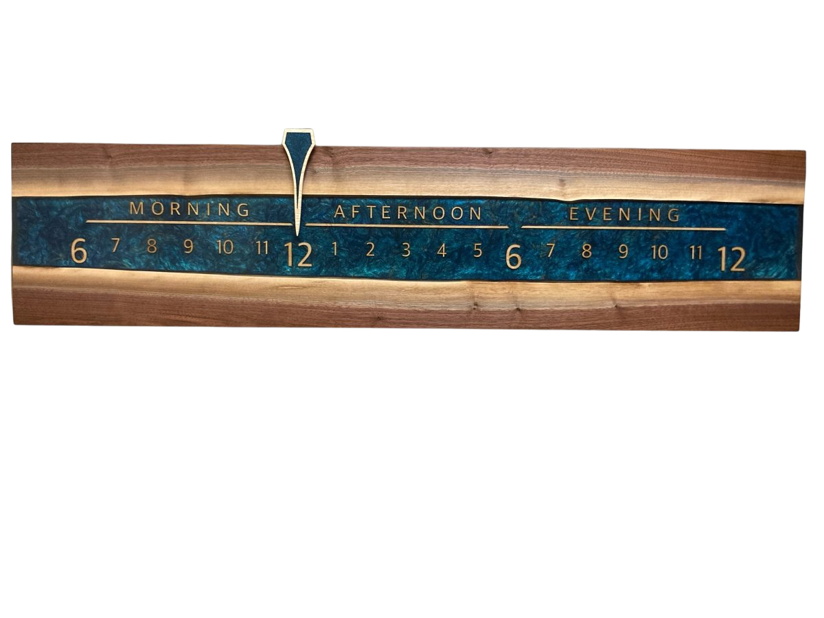 McNally: 5ft Walnut Riverclock - Linear Clockworks