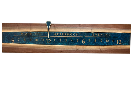 McNally: 5ft Walnut Riverclock - Linear Clockworks
