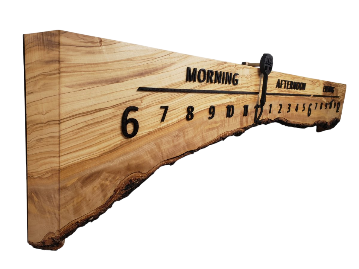 Georgia:5 - foot Olivewood/Wenge - Linear Clockworks