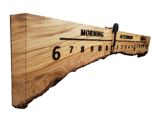 Georgia:5 - foot Olivewood/Wenge - Linear Clockworks