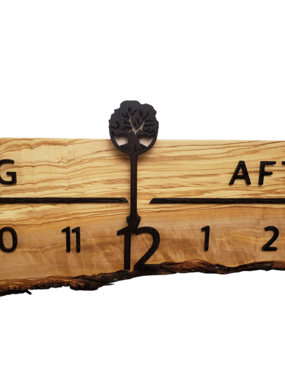 Georgia:5 - foot Olivewood/Wenge - Linear Clockworks