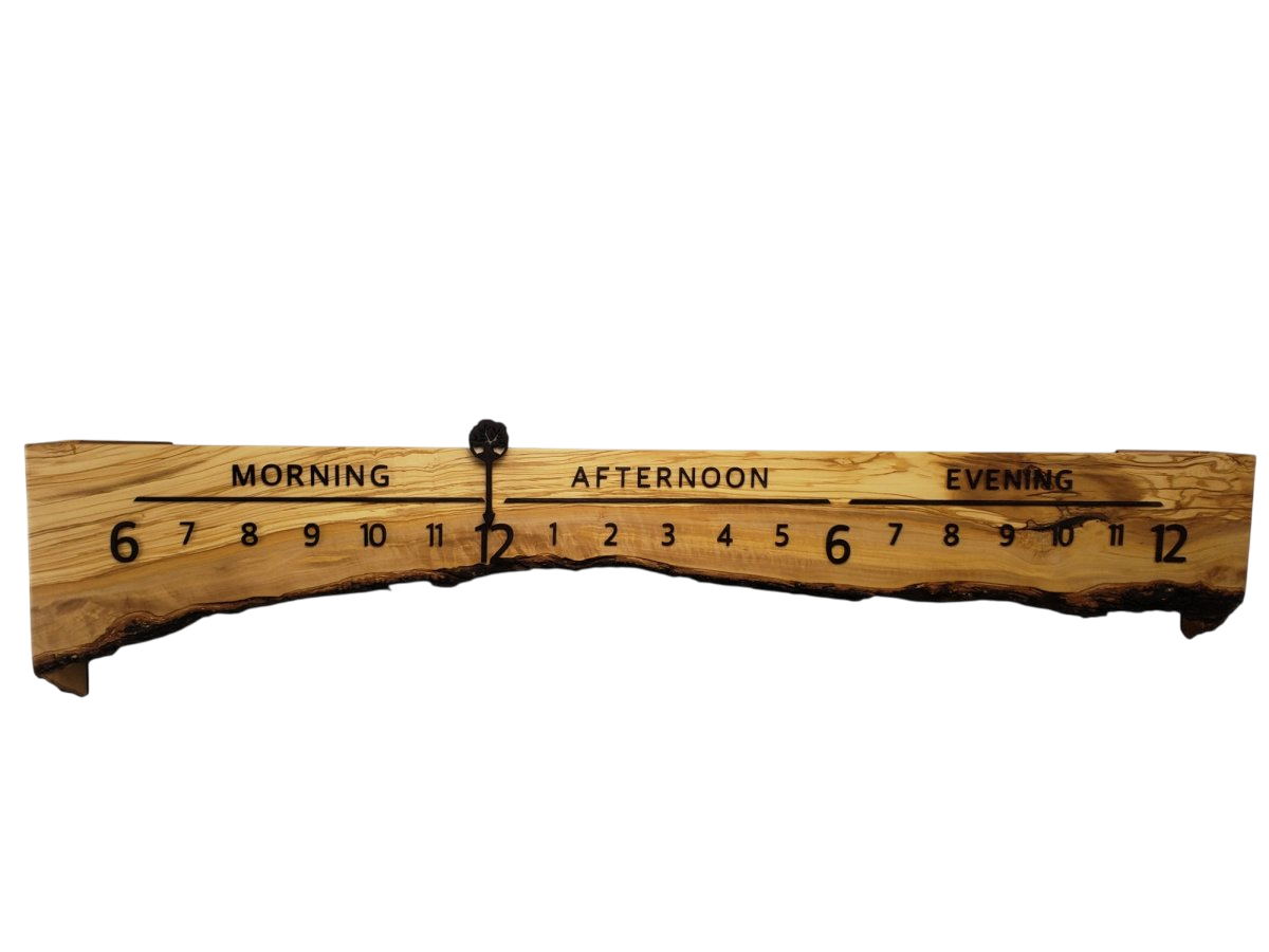 Georgia:5 - foot Olivewood/Wenge - Linear Clockworks
