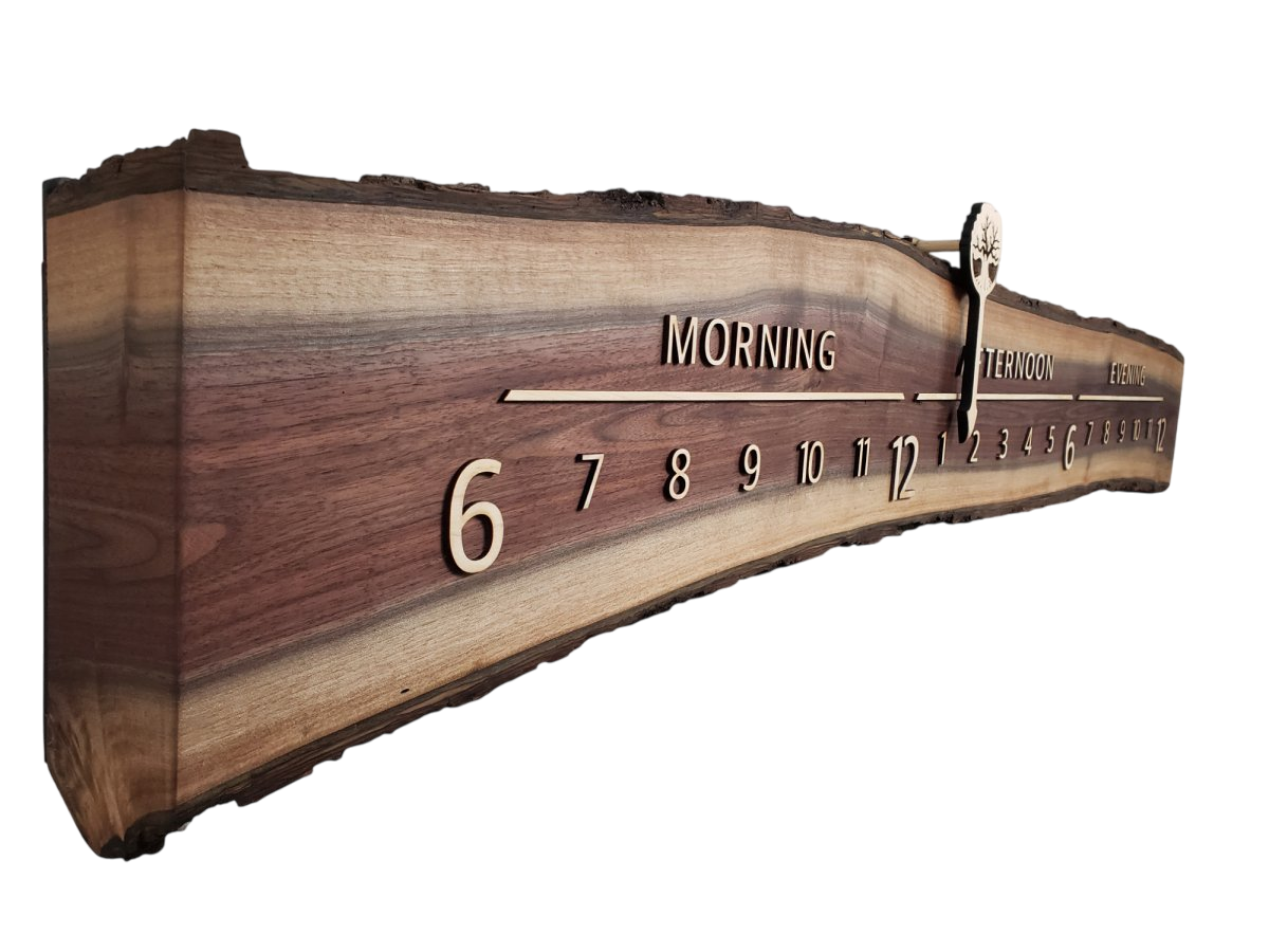 Grace:5 - foot Walnut/Maple - Linear Clockworks