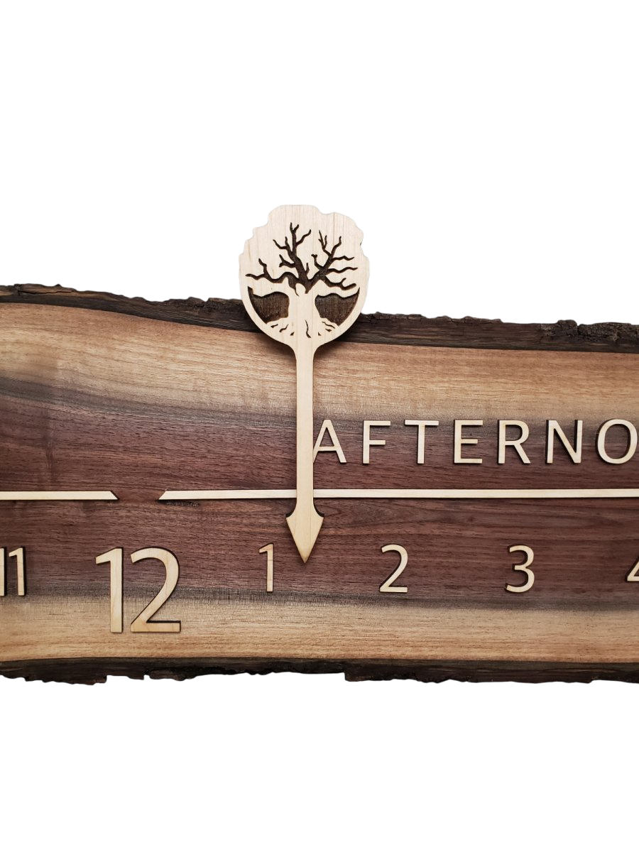 Grace:5 - foot Walnut/Maple - Linear Clockworks