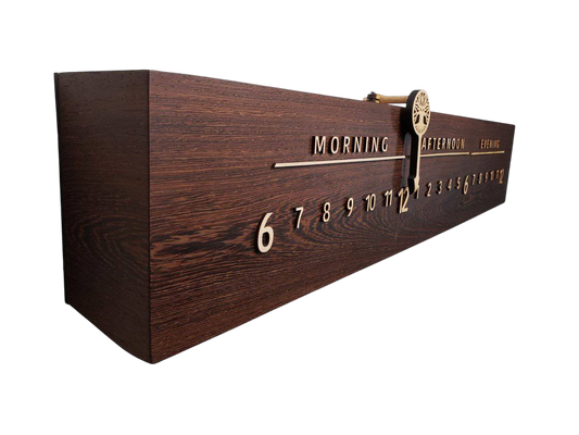 Glimmer: 3 - foot Wenge/Maple - Linear Clockworks