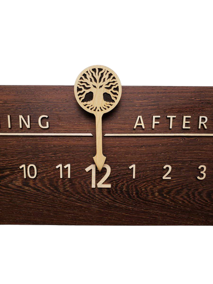 Glimmer: 3 - foot Wenge/Maple - Linear Clockworks