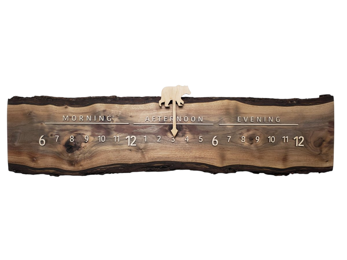 Georgette:3 - foot Walnut - Linear Clockworks