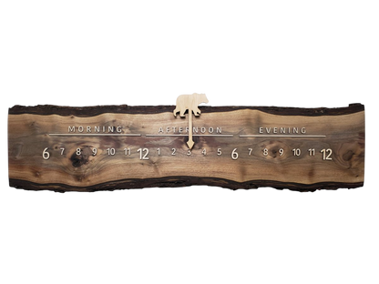 Georgette:3 - foot Walnut - Linear Clockworks